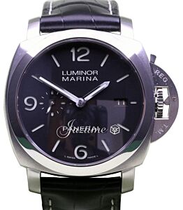 Panerai PAM 312 Luminor Marina 1950's Black Leather Stainless Steel 44mm - BRAND NEW