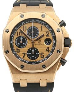 Audemars Piguet Offshore Chronograph 42mm Rose Gold Champagne Dial 26470OR.OO.A002CR.01 - PRE-OWNED