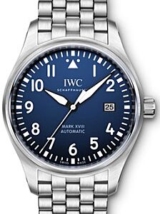 IWC Schaffhausen IW327014 Pilot's Watch Mark Xviii Edition Le Petit Prince Midnight Blue Arabic Stainless Steel 40mm Automatic