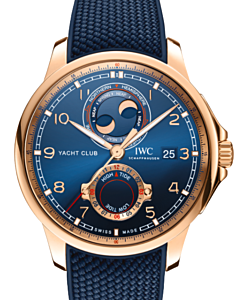 IWC Portugieser Yacht Club Moon & Tide 18-Carat Gold 44.6mm Blue Dial IW344001 - BRAND NEW