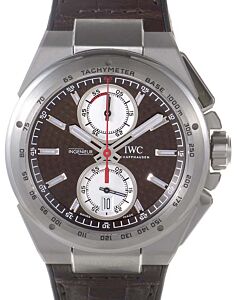 IWC Schaffhausen IW378511 Ingenieur Chronograph Silberpfeil Brown Index Stainless Steel Black Rubber Leather Inlay 45mm Automatic