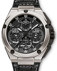 IWC Schaffhausen IW379201 Ingenieur Perpetual Calendar Digital Date-Month Black Arabic Titanium Leather 46mm Automatic 
