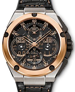 IWC Schaffhausen IW379203 Ingenieur Perpetual Calendar Digital Date-Month Black Arabic Red Gold Titanium Leather 46mm Automatic