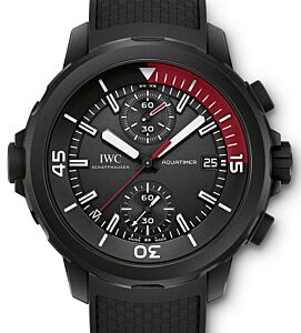 IWC Schaffhausen IW379505 Aquatimer Chronograph Edition La Cumbre Volcano Black Index Black Rubber Coated Stainless Steel Chronograph 44mm Automatic