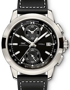 IWC Schaffhausen Ingenieur Chronograph Sport IW380901 Black Index Titanium Black Leather 44mm BRAND NEW