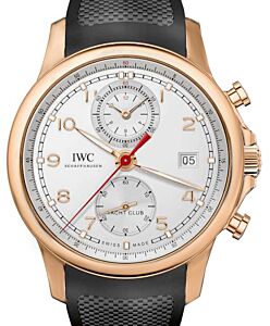 IWC Schaffhausen IW390501 Portugieser Perpetual Calendar Digital Date-Month Edition ?75th Anniversary? Silver Plated Arabic Red Gold Black Rubber 43.5mm Automatic