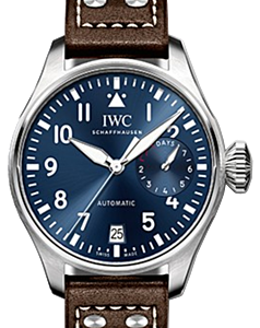 IWC Schaffhausen IW500916 Big Pilot's Watch Edition Le Petit Prince Midnight Blue Arabic Stainless Steel Brown Leather 46mm Automatic