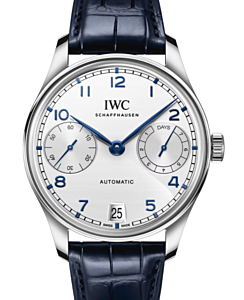 IWC Portugieser Automatic Steel 42.2mm Silver-Plated Dial IW501702 - BRAND NEW