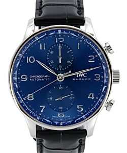 IWC Portugieser Chronograph Stainless Steel 41mm Blue Dial IW371606