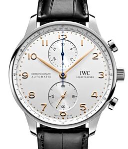 IWC Portugieser Chronograph Stainless Steel 41mm Silver Dial IW371604