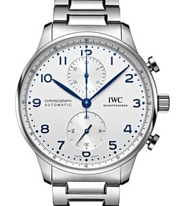 IWC Portugieser Chronograph Steel 41mm Silver Dial IW371617