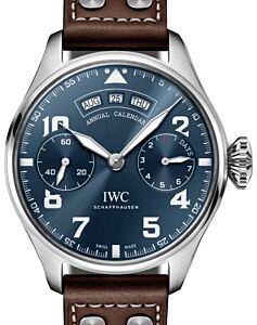 IWC Big Pilot's Watch Annual Calendar Edition "Le Petit Prince" Stainless Steel Blue Dial IW502710 - BRAND NEW