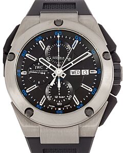IWC Ingenieur Chronograph Titanium Black Dial & Fixed Titanium Bezel Rubber Strap IW376501 - BRAND NEW