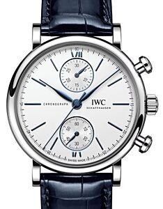 IWC Portofino Chronograph Stainless Steel 39mm Silver Dial IW391407 - BRAND NEW