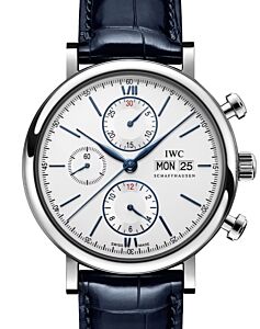IWC Portofino Chronograph Stainless Steel 42mm White Dial IW391037