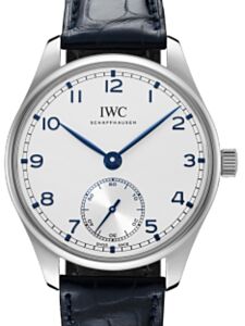 IWC Portugieser Automatic 40 Stainless Steel Silver Dial Leather Strap IW358304