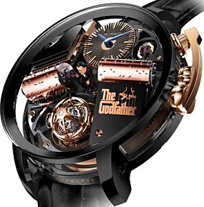 Jacob & Co. Opera Godfather Musical Watch Black DLC Titanium 49mm OP110.21.AG.AB.A - BRAND NEW