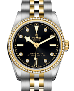 Tudor Black Bay One 36mm S&G Steel Yellow Gold Bracelet Black Diamond Dial M79653-0005 - BRAND NEW
