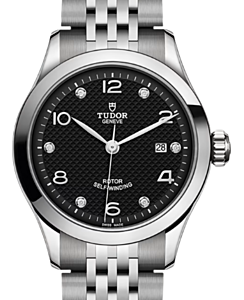 Tudor 1926 Steel 28mm Bracelet Diamond-Set Black Dial M91350-0004 - BRAND NEW