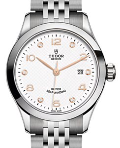 Tudor 1926 Steel 28mm Bracelet White Diamond-Set Dial M91350-0013 - BRAND NEW