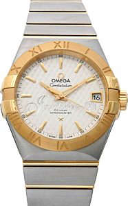 OMEGA 123.20.38.21.02.009 CONSTELLATION CO-AXIAL 38mm STEEL AND YELLOW GOLD - BRAND NEW