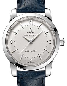Omega Seamaster 1948 Co-Axial Master Chronometer Central Second 38mm Stainless Steel  Silver Dial Leather Strap 511.13.38.20.02.001 - BRAND NEW