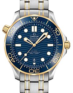 Omega Seamaster Diver 300M 42mm Steel/Yellow Gold Blue Dial Bracelet 210.20.42.20.03.001