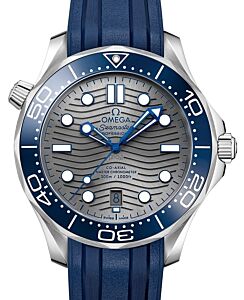 Omega Seamaster Diver 300M 42mm Steel Grey Dial Rubber Strap 210.32.42.20.06.001