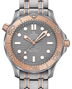 Omega Seamaster Diver 300M 42mm Titanium/Sedna Gold Bezel Grey Dial 210.60.42.20.99.001