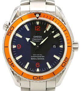 Omega Seamaster Planet Ocean 600M 2208.50.00 Co-Axial 45.5mm Stainless Steel Orange Black - PRE-OWNED