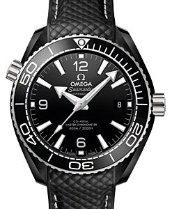 Omega Seamaster Planet Ocean 600M 39.5mm Black Ceramic Black Dial Rubber Strap 215.92.40.20.01.001