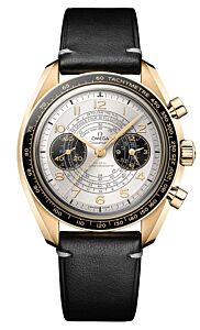 Omega Speedmaster Two Counters Chronoscope "Paris 2024" 43mm Moonshine Gold Silver Dial 522.62.43.51.02.001