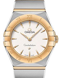 Omega Constellation Quartz 25mm Stainless Steel/Yellow Gold White Dial 131.20.25.60.02.002 - BRAND NEW