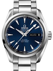 Omega Seamaster Aqua Terra 150M Co-Axial Chronometer Annual Calendar 38.5mm Stainless Steel Blue Dial Steel Bracelet 231.10.39.22.03.001 - BRAND NEW