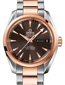 Omega Seamaster Aqua Terra 150M Co-Axial Chronometer Annual Calendar 38.5mm Stainless Steel Red Gold Grey Dial Steel Red Gold Bracelet 231.20.39.22.06.001 - BRAND NEW