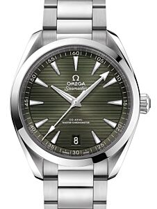 Omega Seamaster Aqua Terra 150M Co-Axial Master Chronometer 41mm Stainless Steel Green Dial Steel Bracelet 220.10.41.21.10.001 - BRAND NEW