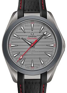 Omega Seamaster Aqua Terra 150M Co-Axial Master Chronometer Ultra Light Titanium 41mm Grey Dial Rubber Strap 220.92.41.21.06.001 - BRAND NEW