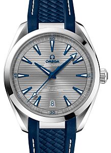 Omega Seamaster Aqua Terra 150M Co?Axial Master Chronometer Stainless Steel Grey Dial & Rubber Strap 41mm 220.12.41.21.06.001 - BRAND NEW
