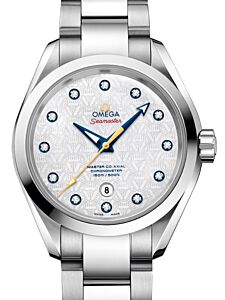 Omega Seamaster Aqua Terra 150M Master Co-Axial Chronometer "Ryder Cup" 34mm Stainless Steel White Dial Diamond Set Index Steel Bracelet 231.10.34.20.55.003 - BRAND NEW