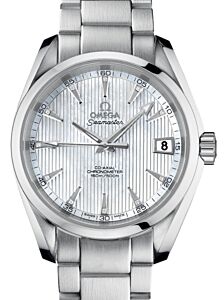 Omega Seamaster Aqua Terra 150M Omega Co-Axial 38.5mm Stainless Steel White Dial Steel Bracelet 231.10.39.21.55.001 - BRAND NEW