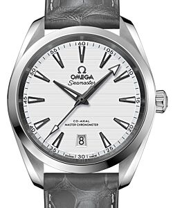 Omega Seamaster Aqua Terra 150M Stainless Steel Silver Dial & Leather Strap 38mm 220.13.38.20.02.001 - BRAND NEW