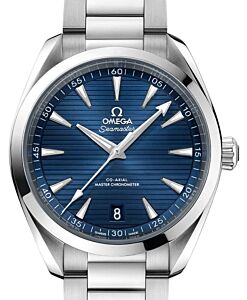 Omega Seamaster Aqua Terra 150M Co-Axial Master Chronometer 41mm Stainless Steel Blue Dial Stainless Steel Bracelet 220.10.41.21.03.004 - BRAND NEW
