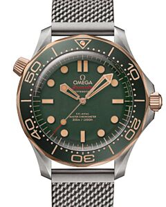 Omega Seamaster Diver 300m 42mm Titanium/Bronze Gold Green Dial  210.90.42.20.10.001