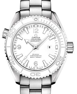 Omega Seamaster Planet Ocean 600M Co-Axial Chronometer 37.5mm Stainless Steel Ceramic Bezel White Dial Steel Bracelet 232.30.38.20.04.001 - BRAND NEW