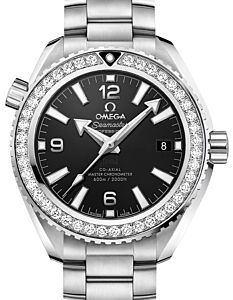 Omega Seamaster Planet Ocean 600M 39.5mm Steel Diamond Bezel Black Dial Bracelet 215.15.40.20.01.001
