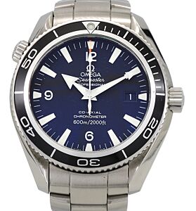 Omega Seamaster Planet Ocean 600M Stainless Steel 42mm Black Dial Rotating Bezel & Steel Bracelet 2201.50.00 - PRE-OWNED