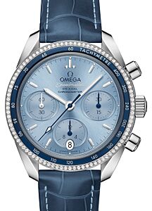 Omega Speedmaster 38 Co-Axial Chronograph Steel Blue Dial 324.38.38.50.03.001 - BRAND NEW