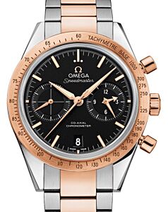 Omega Speedmaster '57 Co-Axial Chronometer Chronograph 41.5mm Black Dial Stainless Steel Red Gold Bracelet 331.20.42.51.01.002 - BRAND NEW