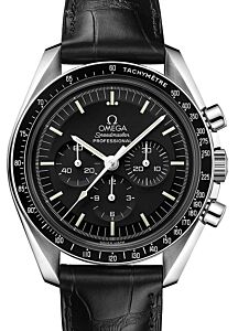 Omega Speedmaster Moonwatch Professional Chronograph 42mm Stainless Steel Black Dial Leather Strap 311.33.42.30.01.001 - BRAND NEW