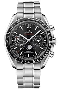 Omega Speedmaster Two Counters Moonphase 44.25mm Steel Black Dial Bracelet 304.30.44.52.01.001